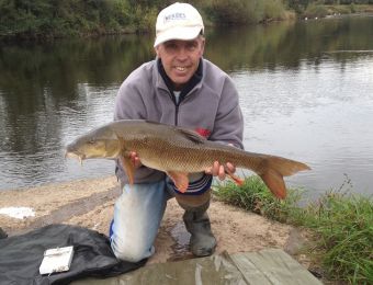 What's being caught here - My first double for 2 years caught on the Wye, Saturday 7 October 2017, it weighed 10lb 1oz. Dave Holland 