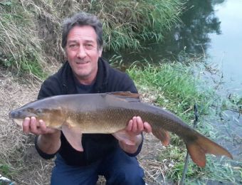 What's being caught here! - Nice barbel pulled out of Quadford Sunday 23rd July 2017 by Martin Heath.
